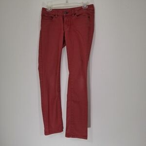 Prana Women's Vibrant Red Skinny Jeans, Size 4/27